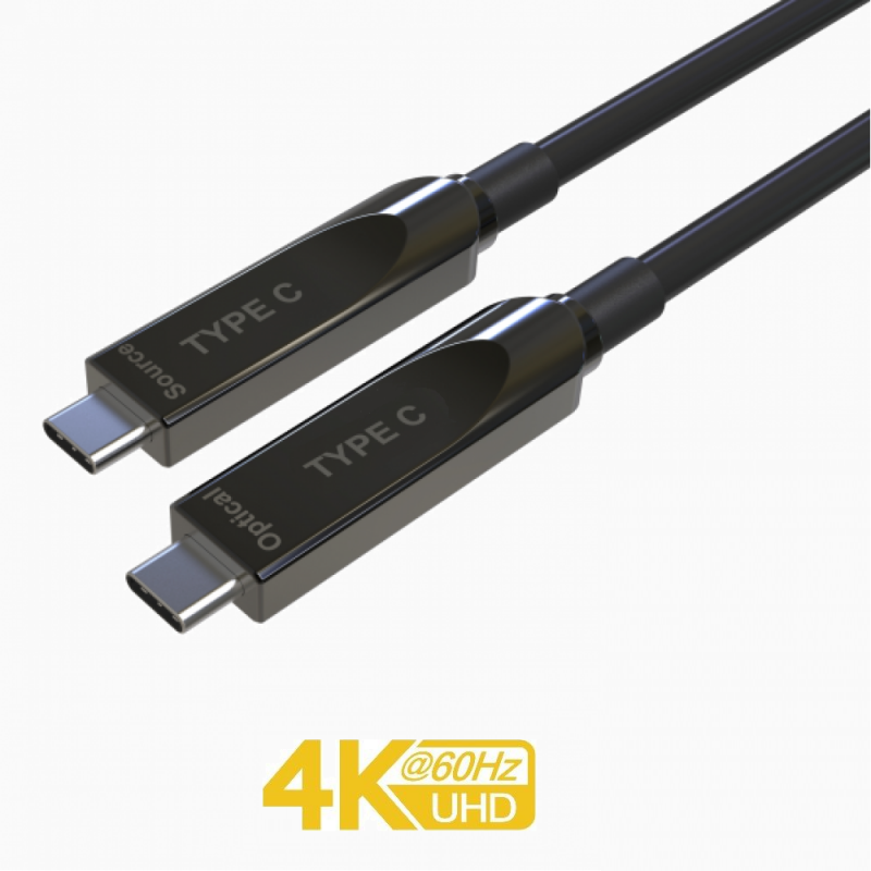 Paugge AOC Fiber USB C Görüntü Aktarım Kablosu - 20m