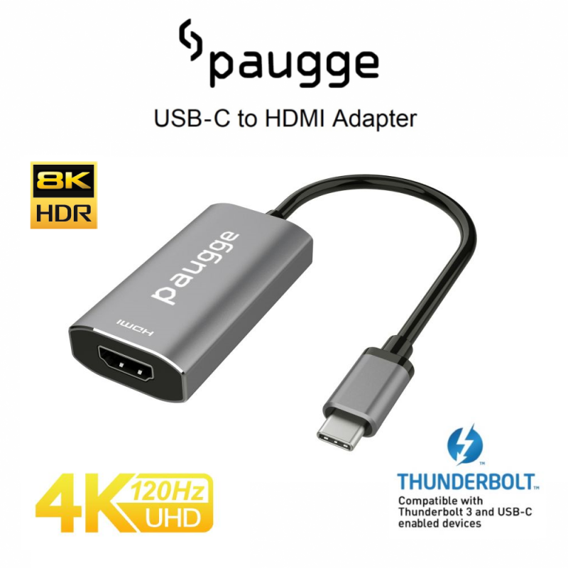 Paugge 4K 120Hz 4K 60Hz HDR USB C to HDMI Adaptör