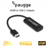 Paugge 4K 60Hz, Full HD 144Hz Hdmi to USB C Adaptör