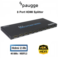 Paugge 8 Port HDMI Splitter - (Hdmi 2.0b 4K60Hz HDR)