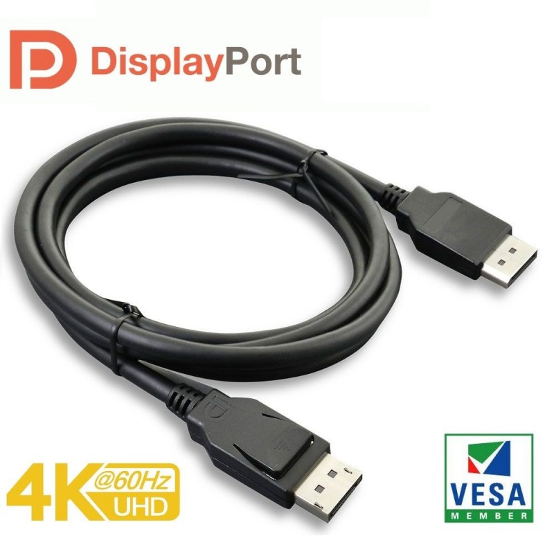 Paugge VESA Sertifikalı Displayport 1.2 Kablo - 1.8 Metre