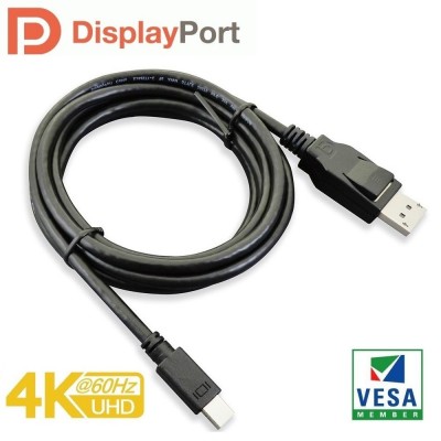 Paugge VESA Sertifikalı Mini Displayport 1.2 Kablo - 2 Metre