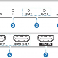 Paugge 2 Port HDMI Splitter - (Hdmi 2.0b 4K60Hz HDR)